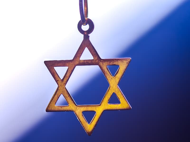 Gold Star of David pendant